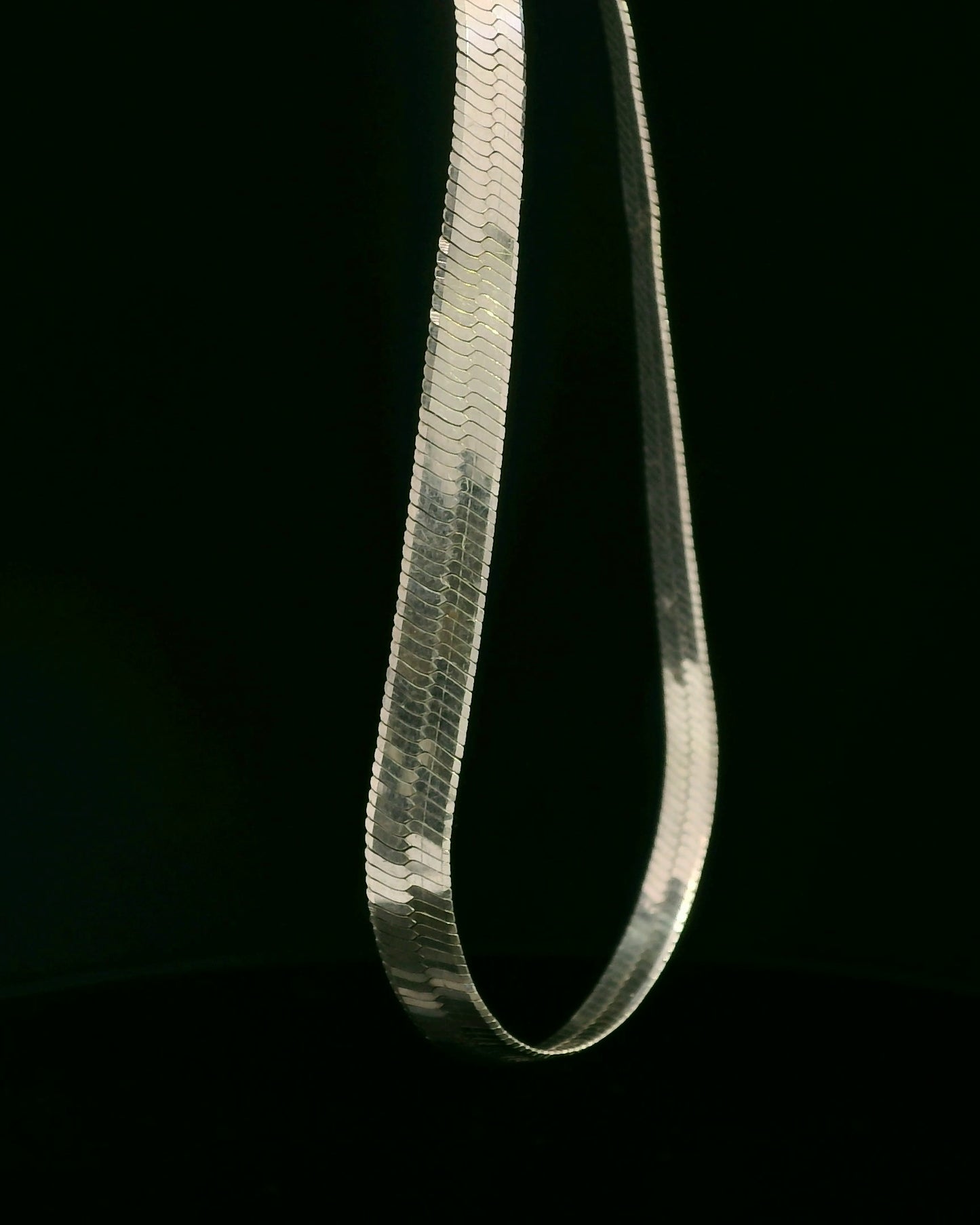 Herringbone Silver Bracelet