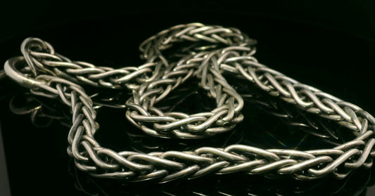 .925 Thick hand weaved chain