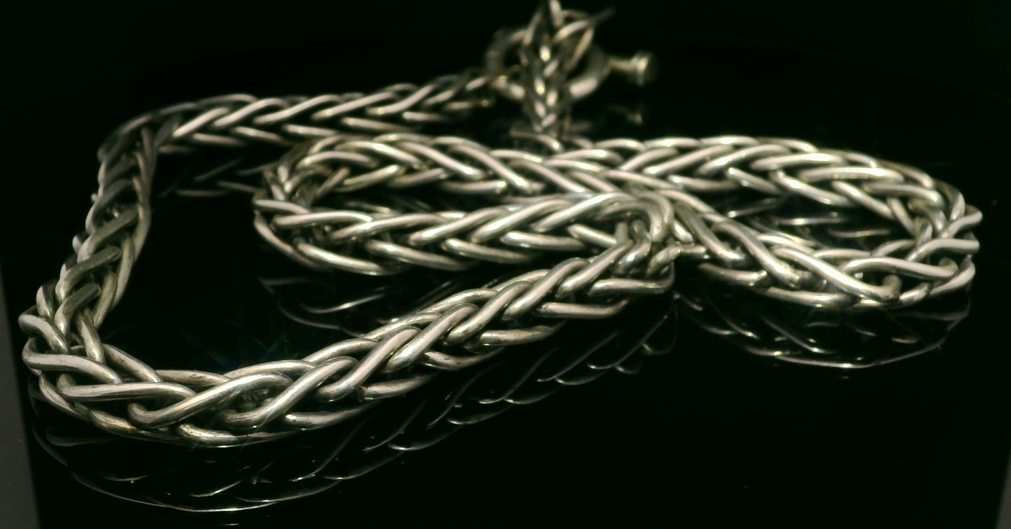 .925 Thick hand weaved chain