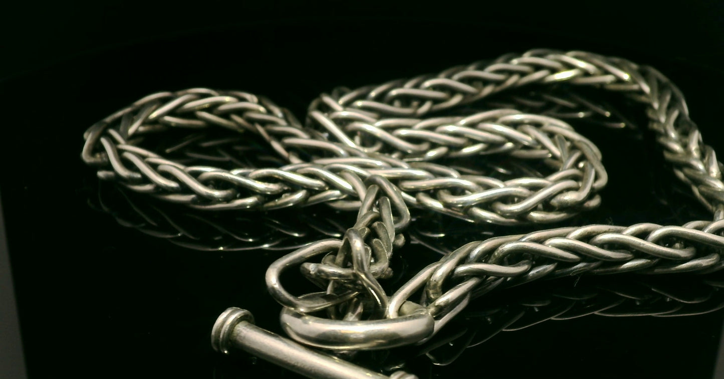 .925 Thick hand weaved chain