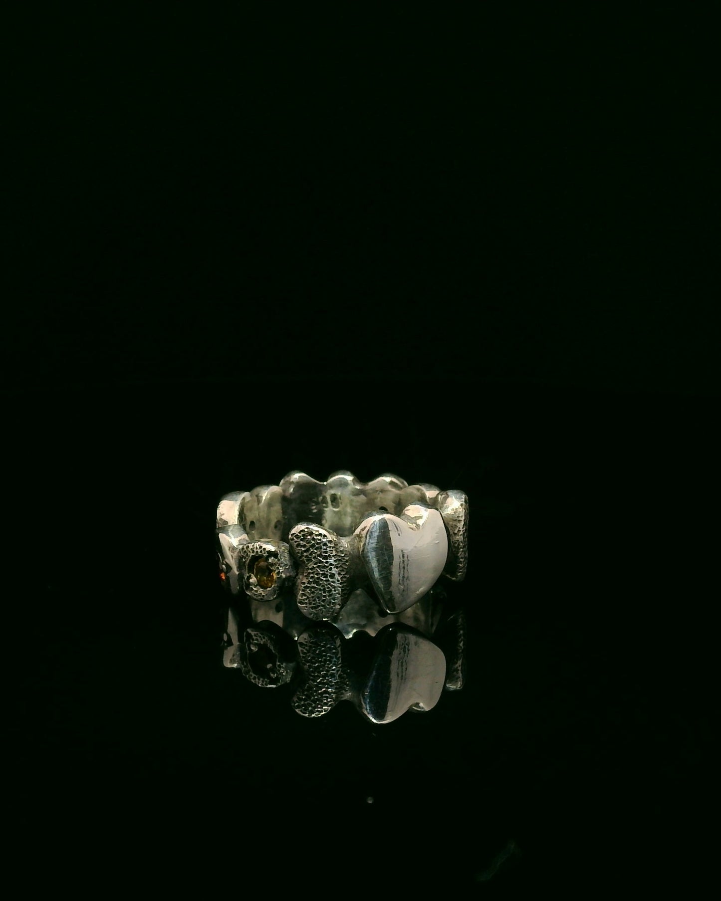 Elegant Silver Heart Ring