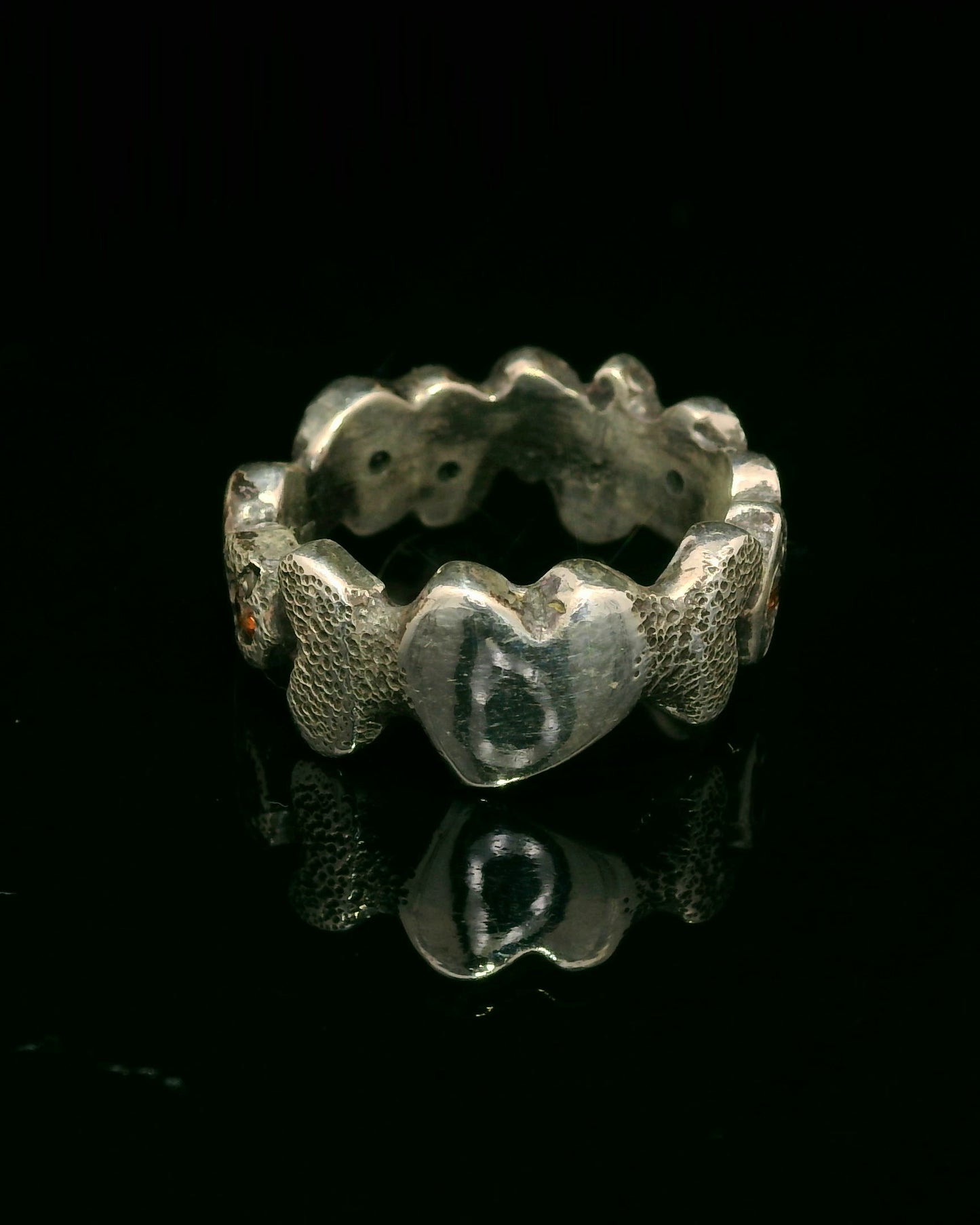 Building Blocks Ring with Sapphires
