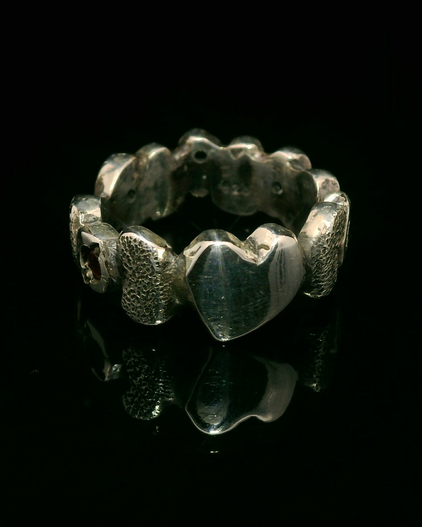 “Building Blocks” Ring w/ Sapphires