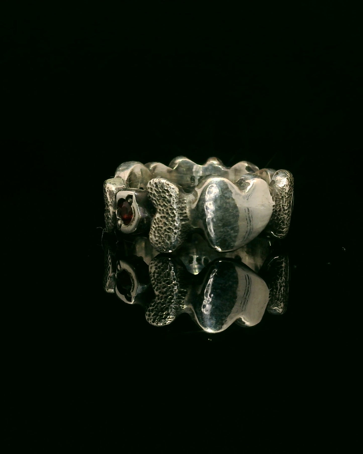 “Building Blocks” Ring w/ Sapphires