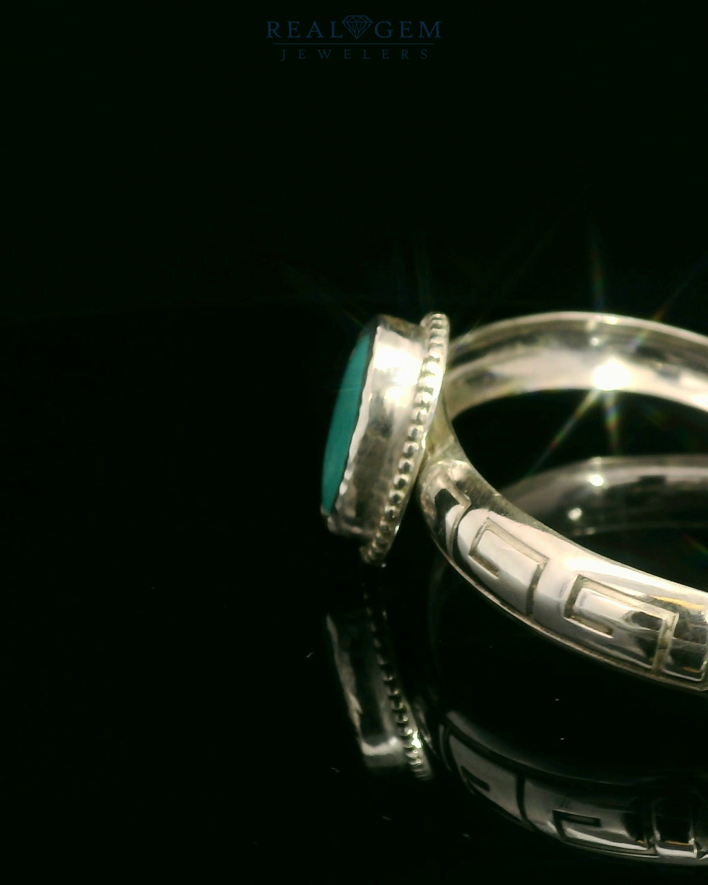 Elegant Turquoise Silver Bracelet