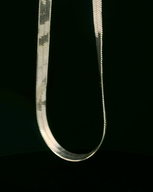 Herringbone Silver Bracelet