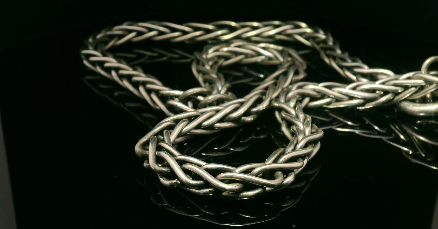 .925 Thick hand weaved chain