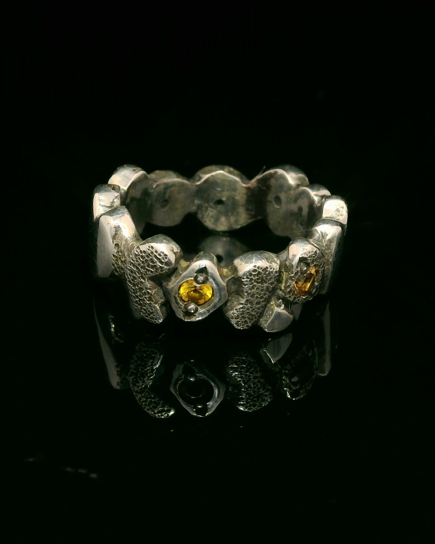 Elegant Sapphire Silver Ring
