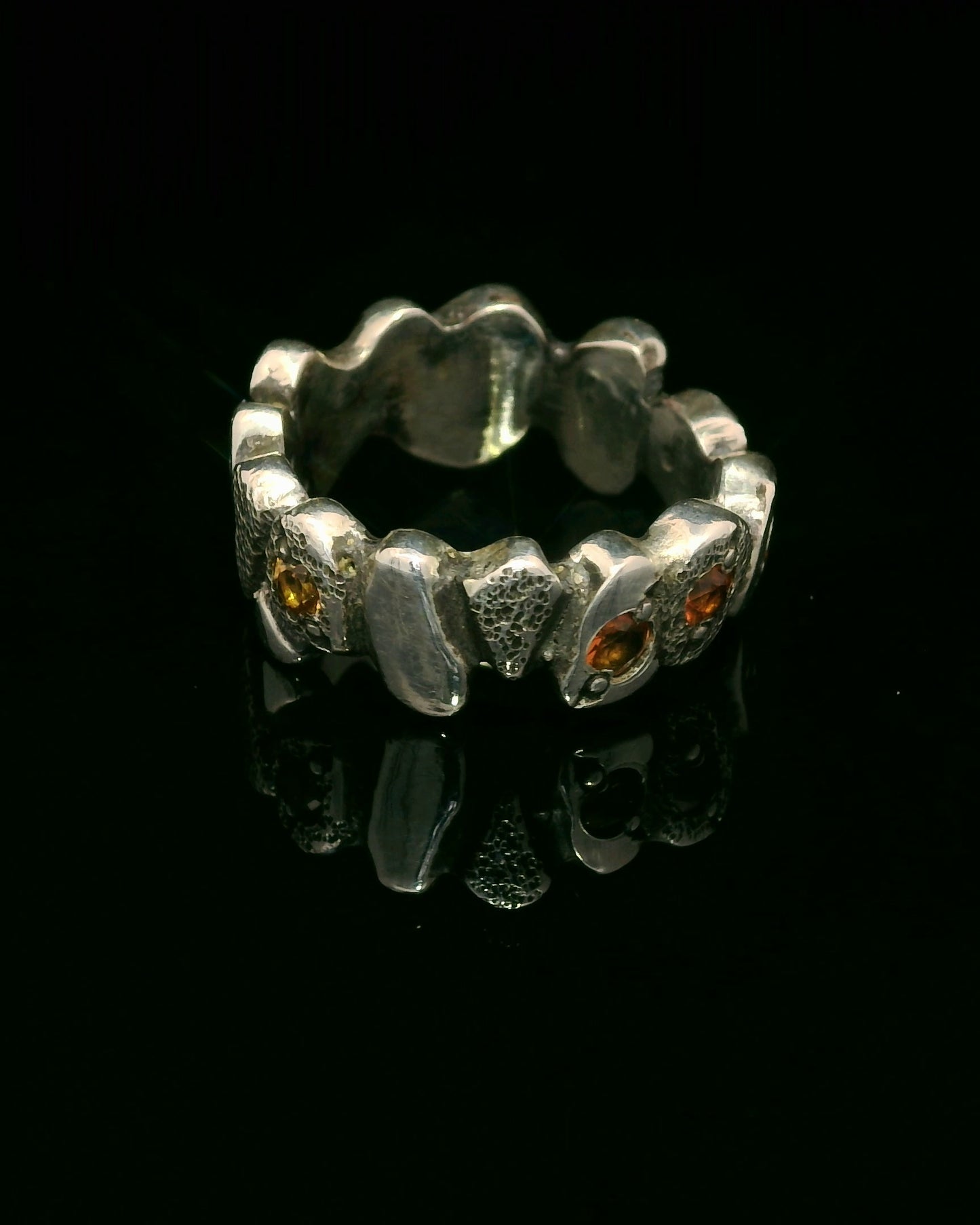 Elegant Sapphire Silver Ring