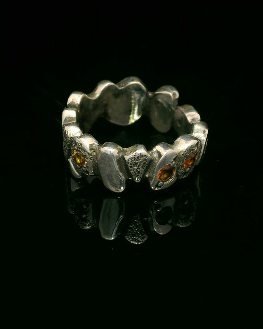 Elegant Sapphire Silver Ring