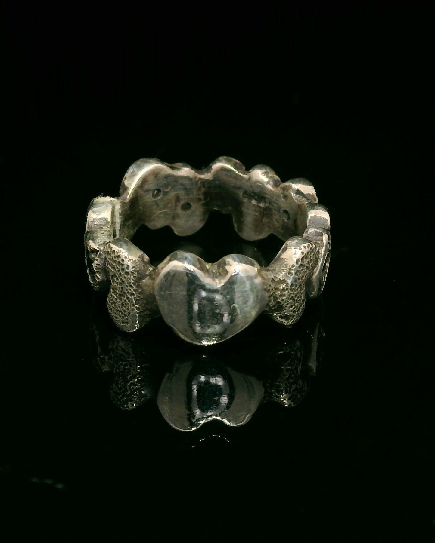 Building Blocks Ring with Sapphires