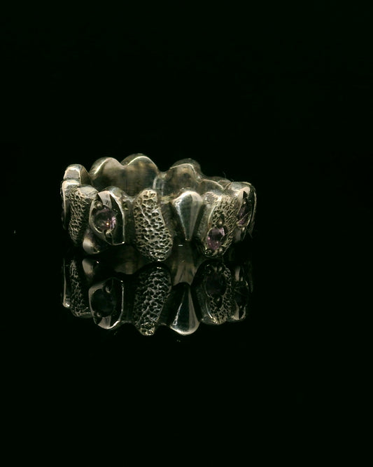 “Building Blocks” Ring w/ Sapphires