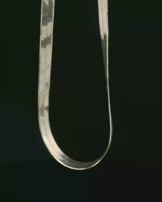 Herringbone Silver Bracelet