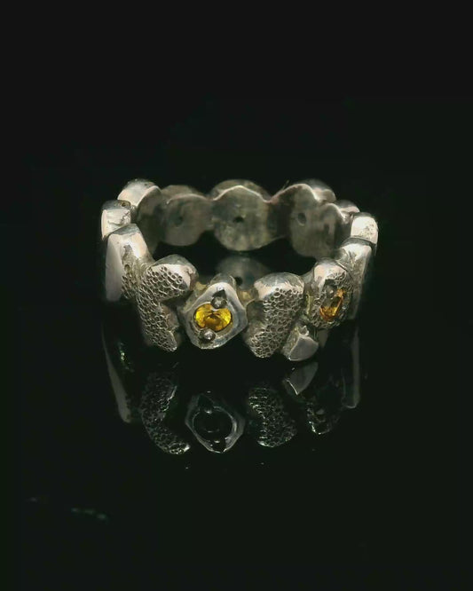 Elegant Sapphire Silver Ring