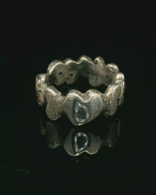 Building Blocks Ring with Sapphires