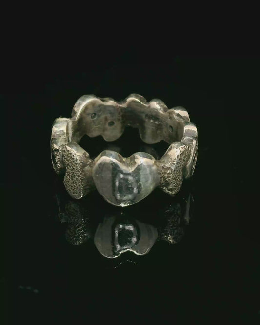 Building Blocks Ring with Sapphires